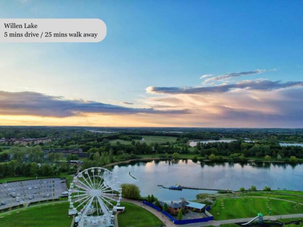 Luxury Campbell Park Apartments In Central Mk With Balcony, Free Parking & Smart Tv With Netflix By Yoko Property Milton Keynes Zewnętrze zdjęcie