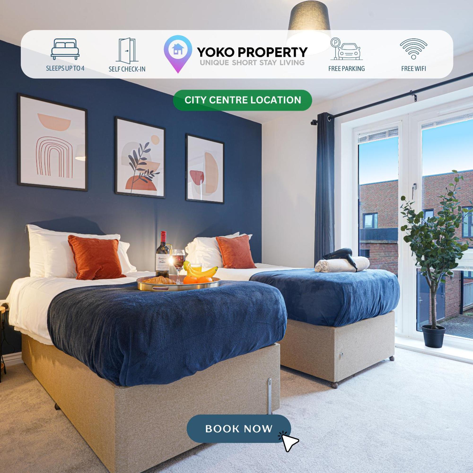 Luxury Campbell Park Apartments In Central Mk With Balcony, Free Parking & Smart Tv With Netflix By Yoko Property Milton Keynes Zewnętrze zdjęcie